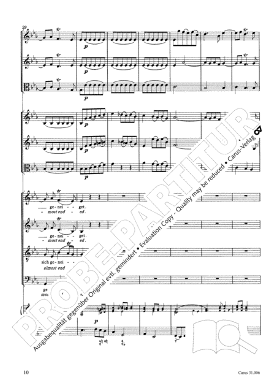 Stay with us, for it draws on toward evening (Bleib bei uns, denn es will Abend werden) 4-Part scores gallery preview page 11