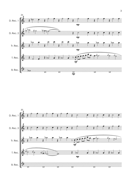 Gnossienne No.1 (Erik Satie) - recorder quintet image number null