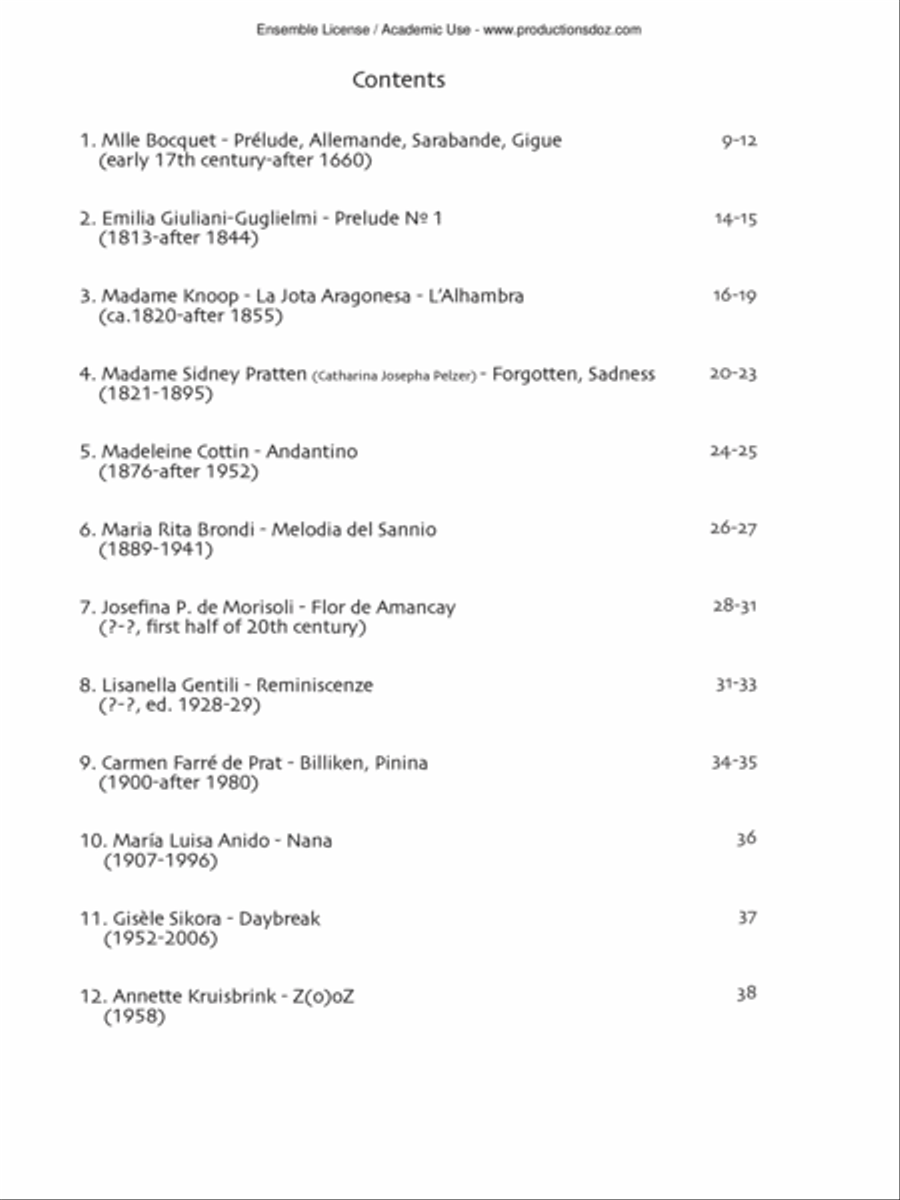 Guitar Music by Women Composers Classical Guitar scores gallery preview page 3