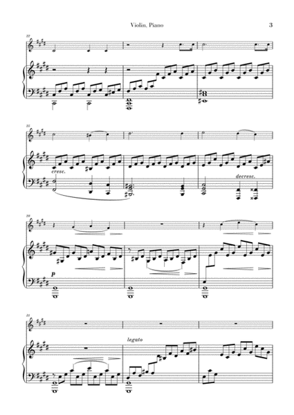 Moonlight Sonata for Violin and Piano duet