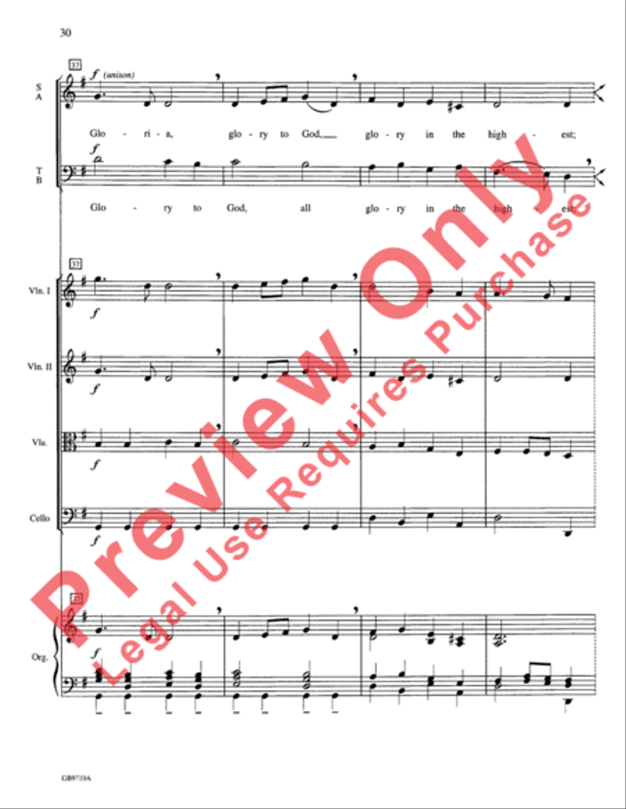 A Festival of Lessons and Carols Choir scores gallery preview page 31