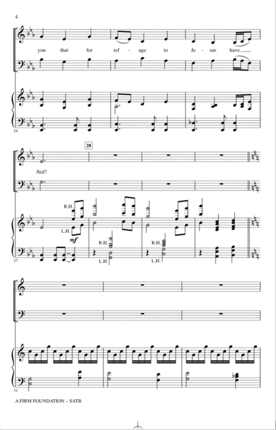 A Firm Foundation 4-Part scores gallery preview page 3