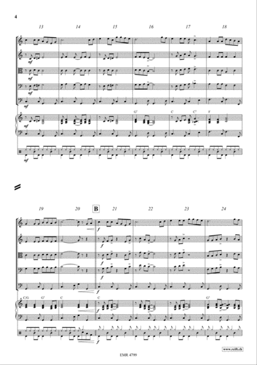 Shell' Be Coming Round The Mountain String Orchestra scores gallery preview page 4