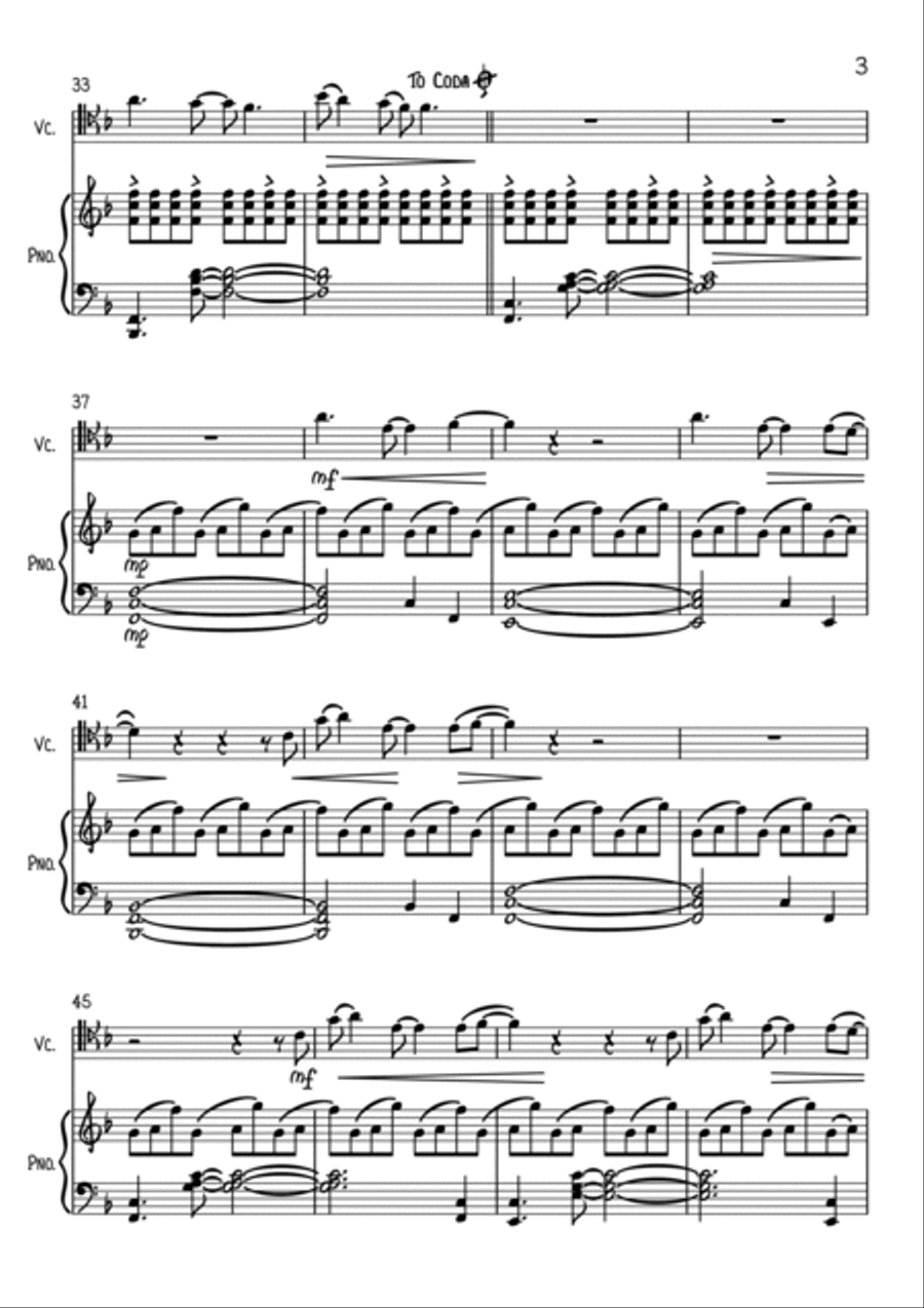 Chasing Cars Chasing Cars Piano scores gallery preview page 3