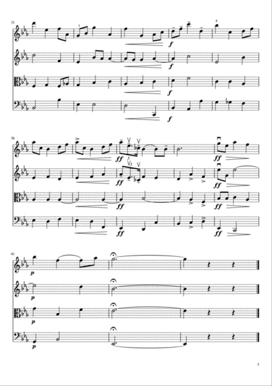 Nimrod Nimrod String Quartet scores gallery preview page 4