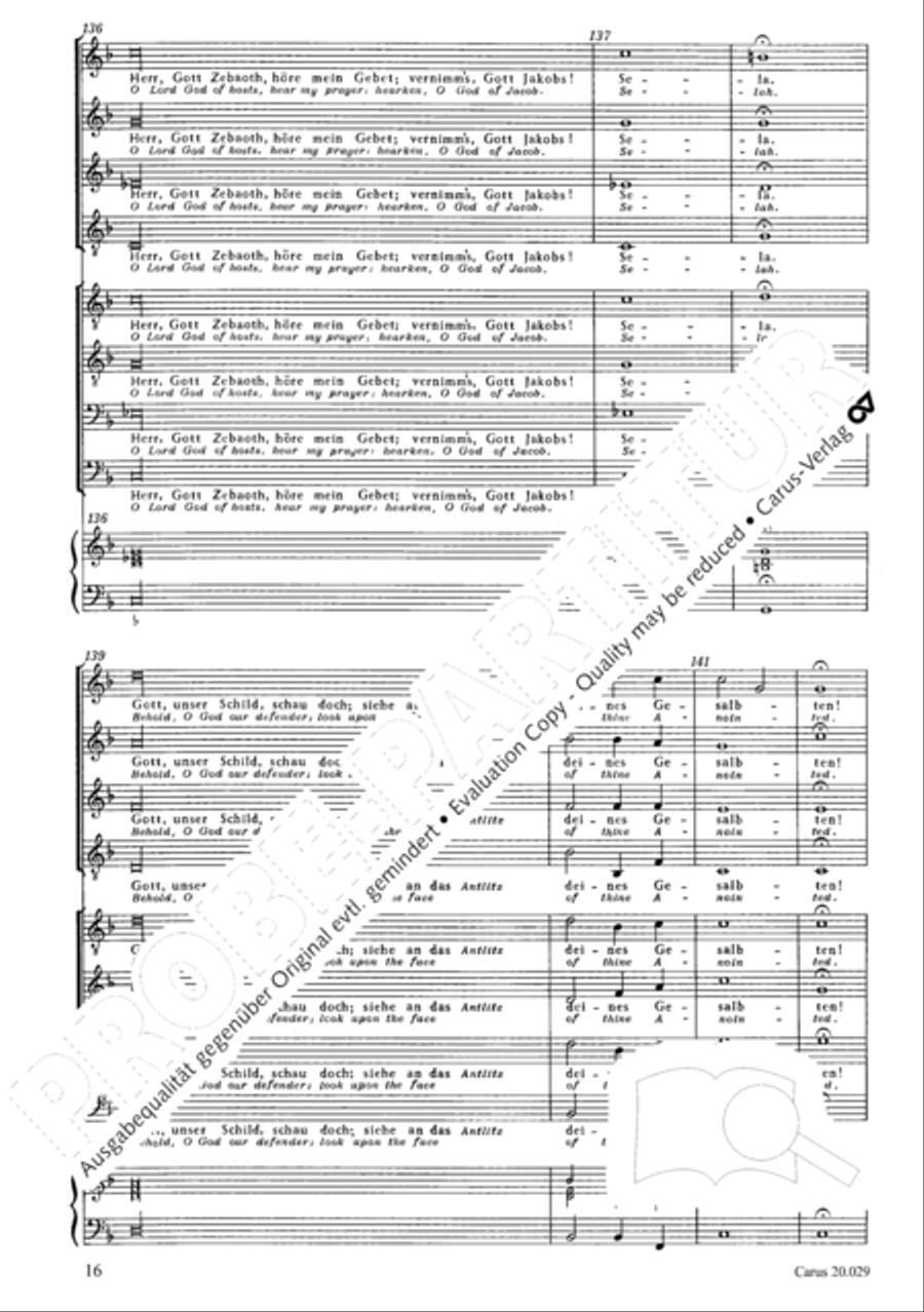 How beautiful is thy dwelling place (Wie lieblich sind deine Wohnungen) Men's Choir scores gallery preview page 23