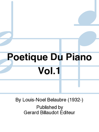 Book cover for Poetique Du Piano Vol. 1