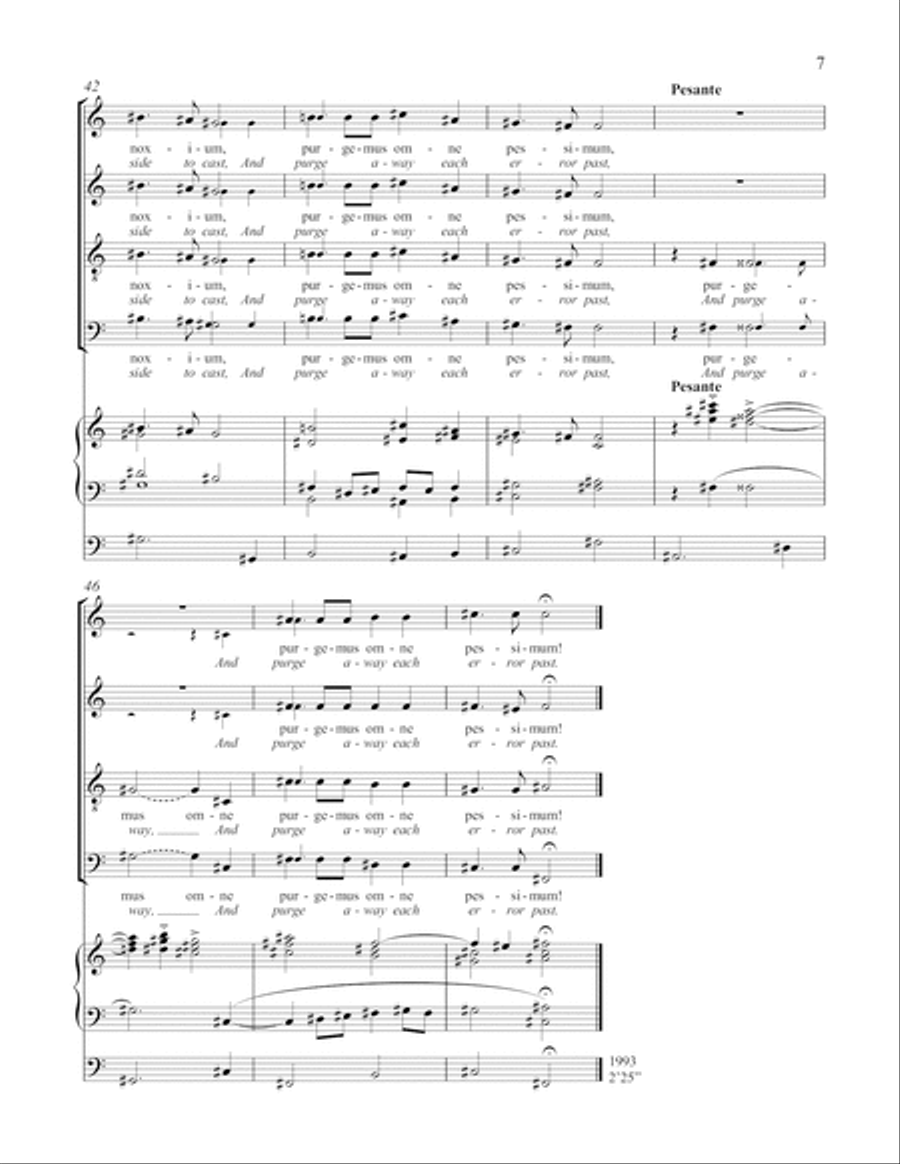 Hymnus ad Vesperas 4-Part scores gallery preview page 7
