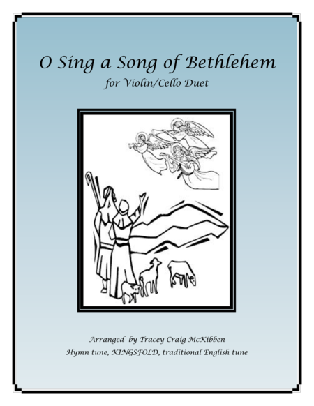 O Sing a Song of Bethlehem (KINGSFOLD) for Violin/Cello Duet image number null