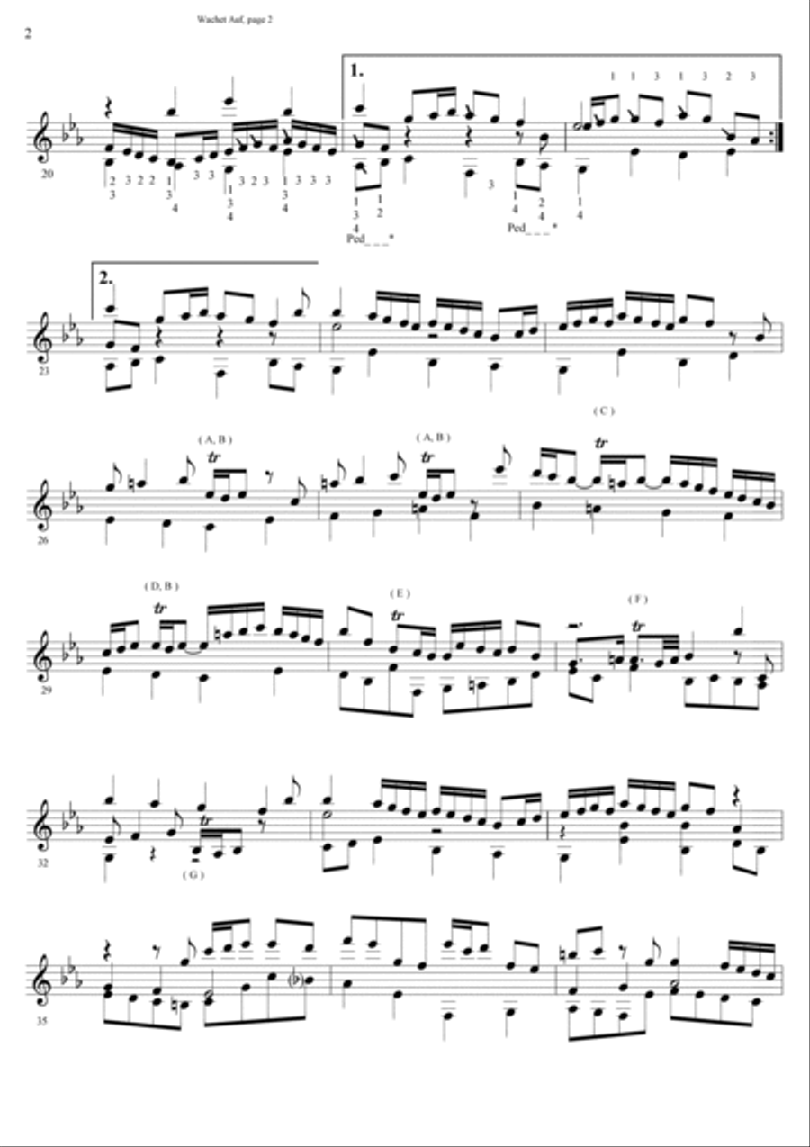 Wachet Auf, Chorale Prelude Vibraphone scores gallery preview page 4