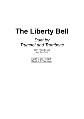 Book cover for The Liberty Bell. Duet for Trumpet and Trombone