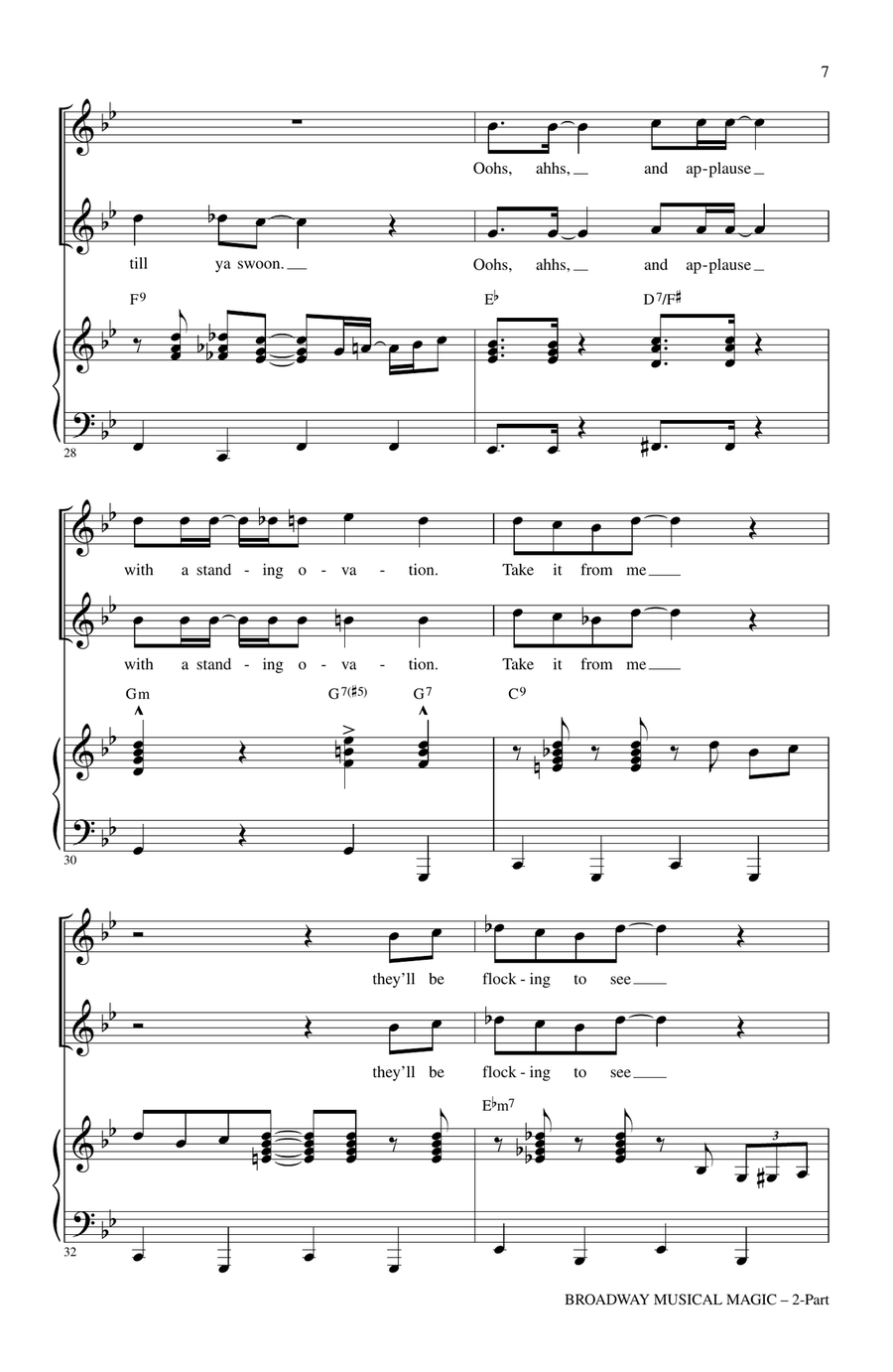 Broadway Musical Magic Broadway Musical Magic 2-Part scores gallery preview page 5