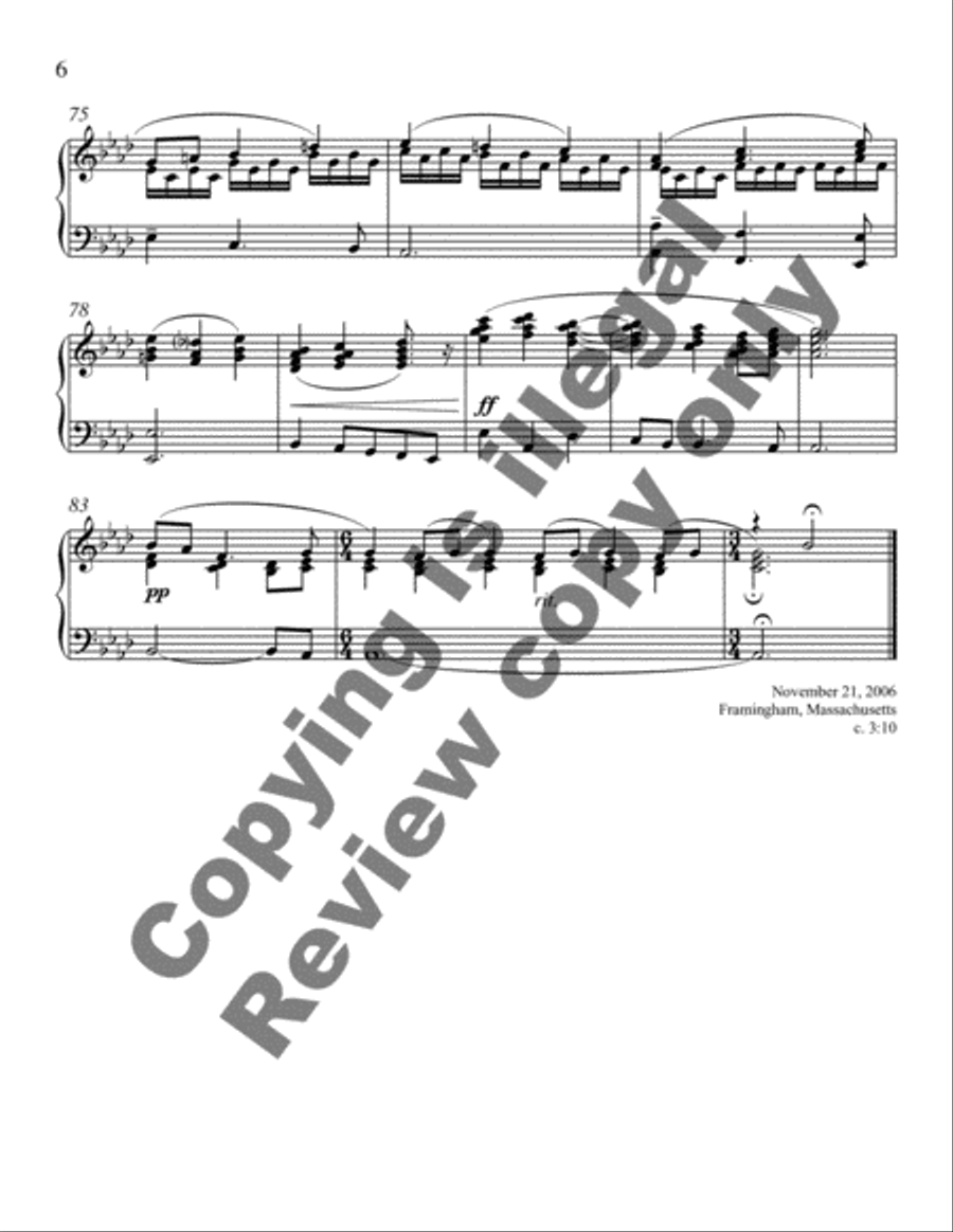 Variations on Dank sei dir, Herr Organ scores gallery preview page 5