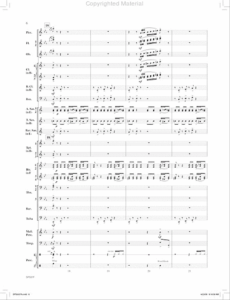 Ricochet Concert Band scores gallery preview page 7