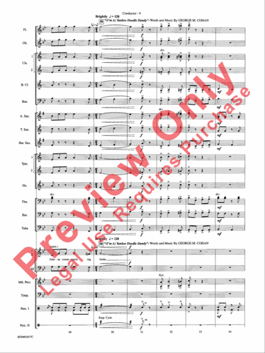 An American Celebration Concert Band scores gallery preview page 12