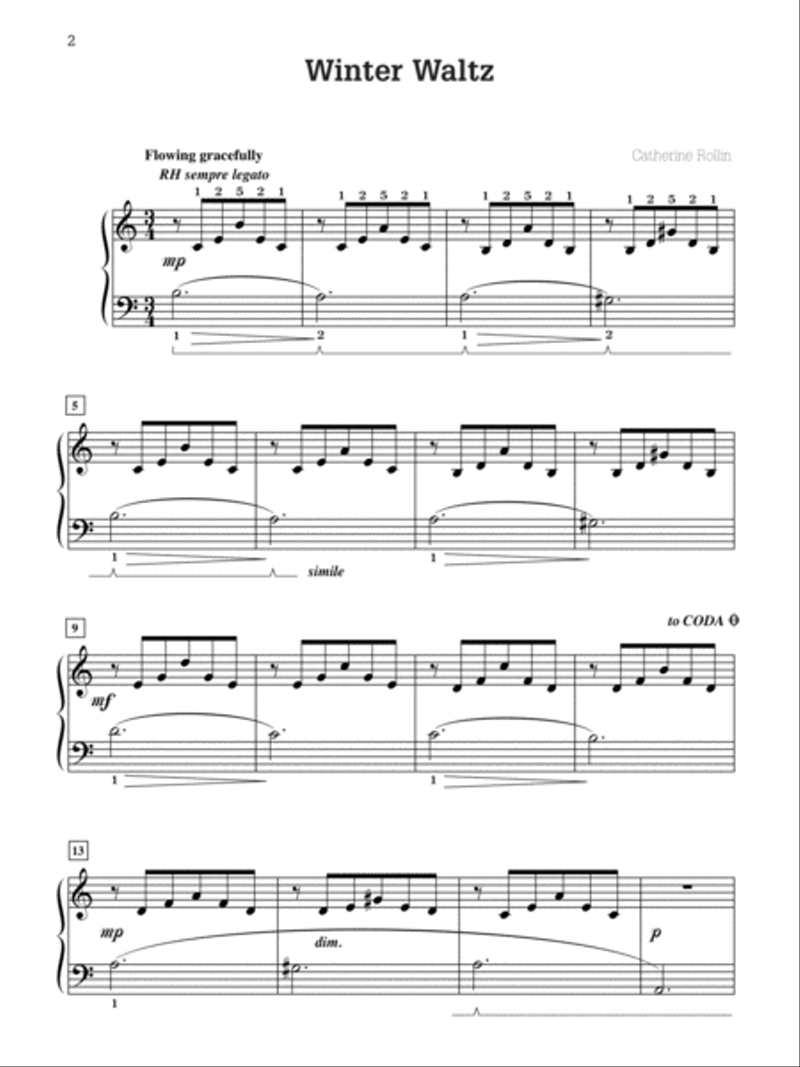 Winter Waltz Winter Waltz Piano Solo scores gallery preview page 3