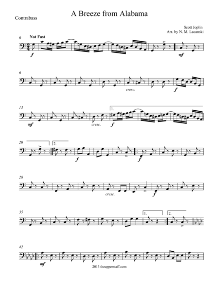 A Breeze from Alabama A Breeze from Alabama String Orchestra scores gallery preview page 1