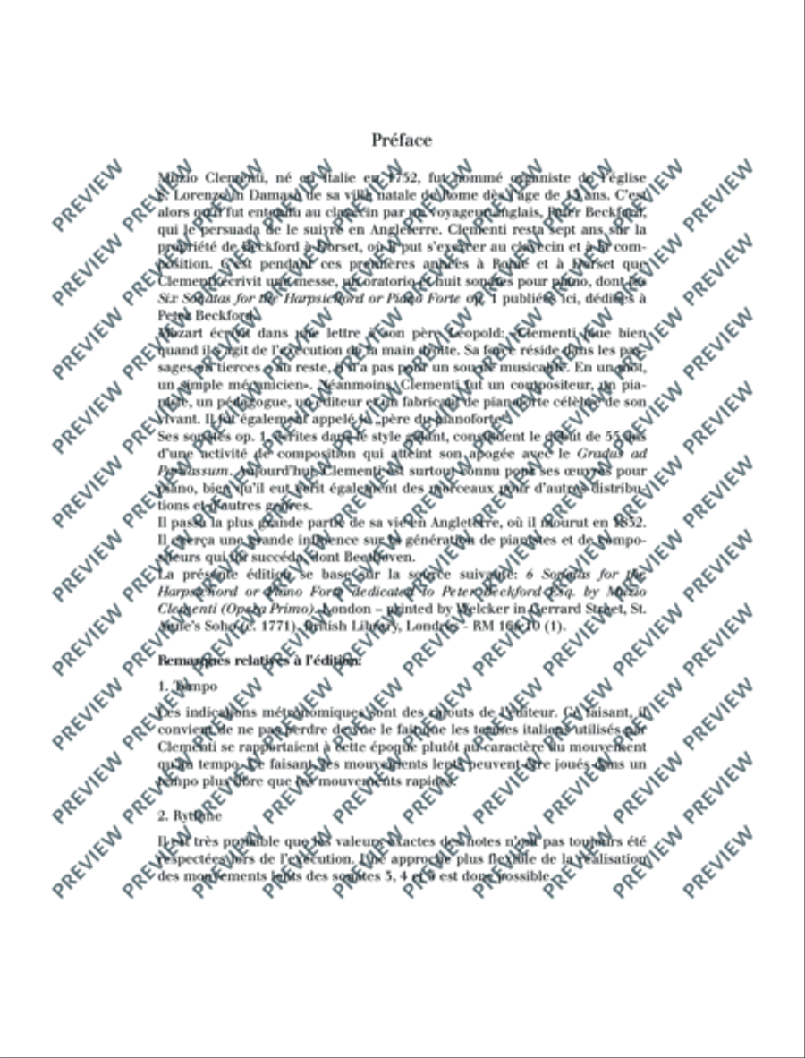 Six Sonatas Six Sonatas Piano Solo scores gallery preview page 8