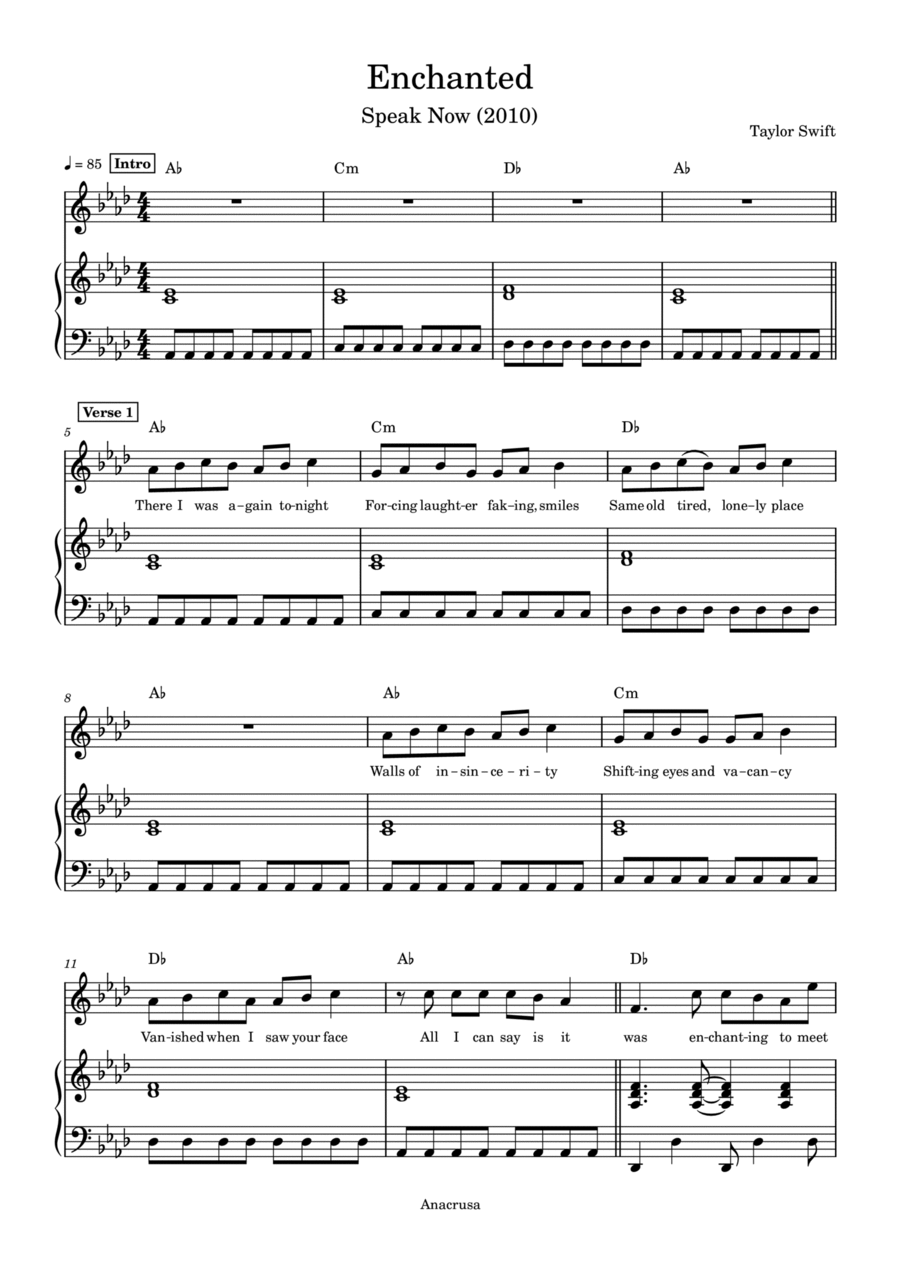 Enchanted Enchanted Voice scores gallery preview page 1