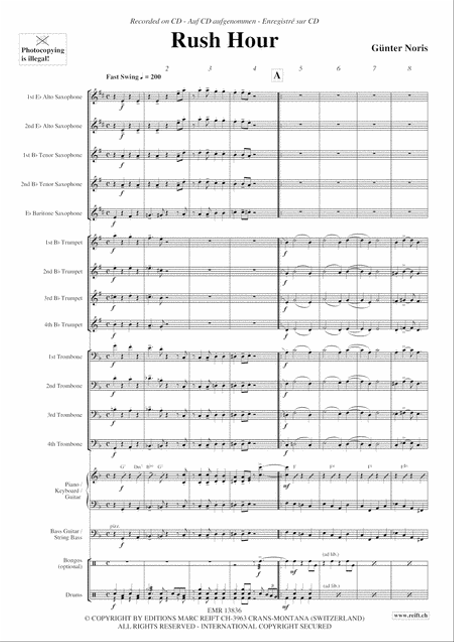 Rush Hour Big Band scores gallery preview page 4