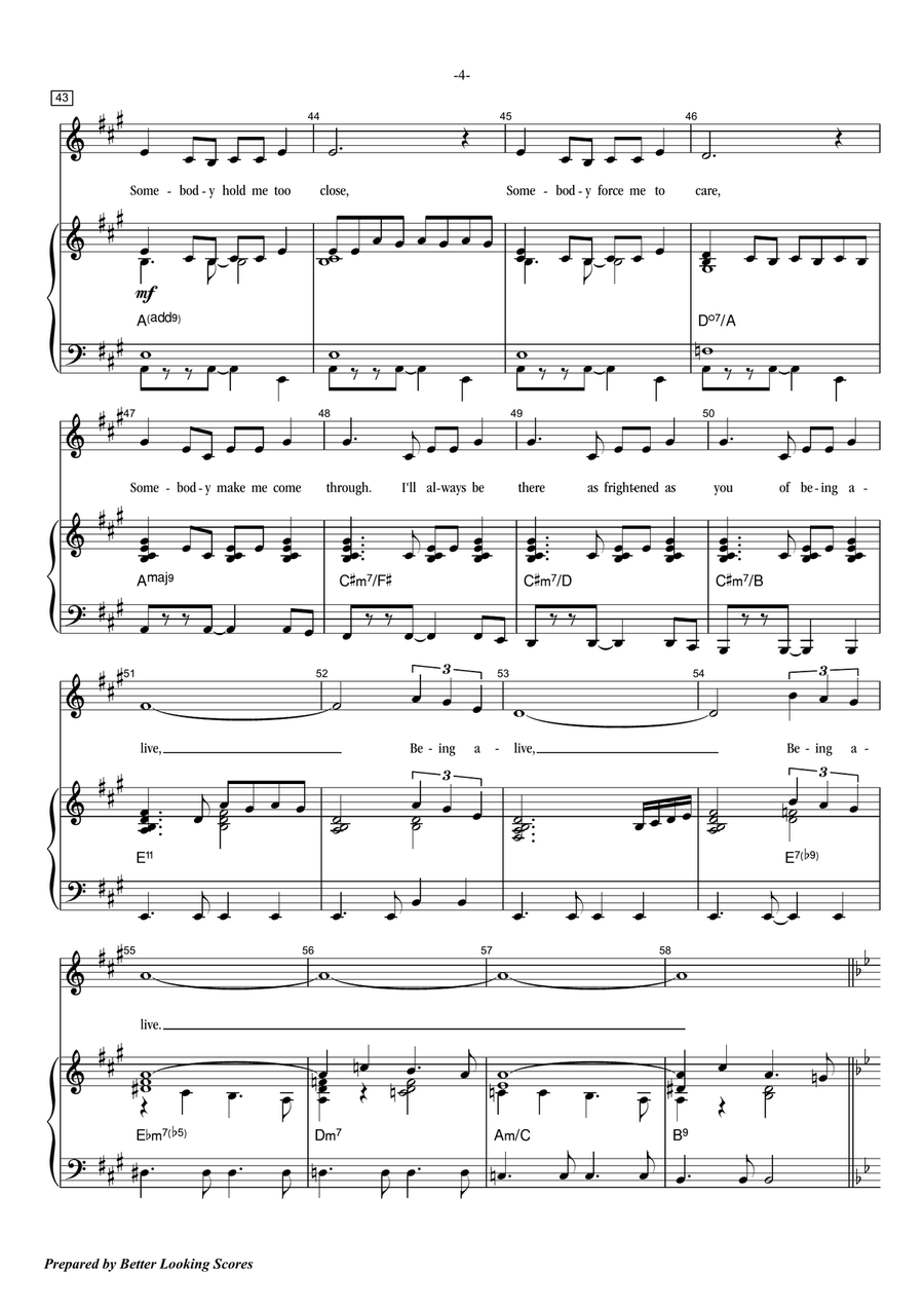 Being Alive Voice scores gallery preview page 4