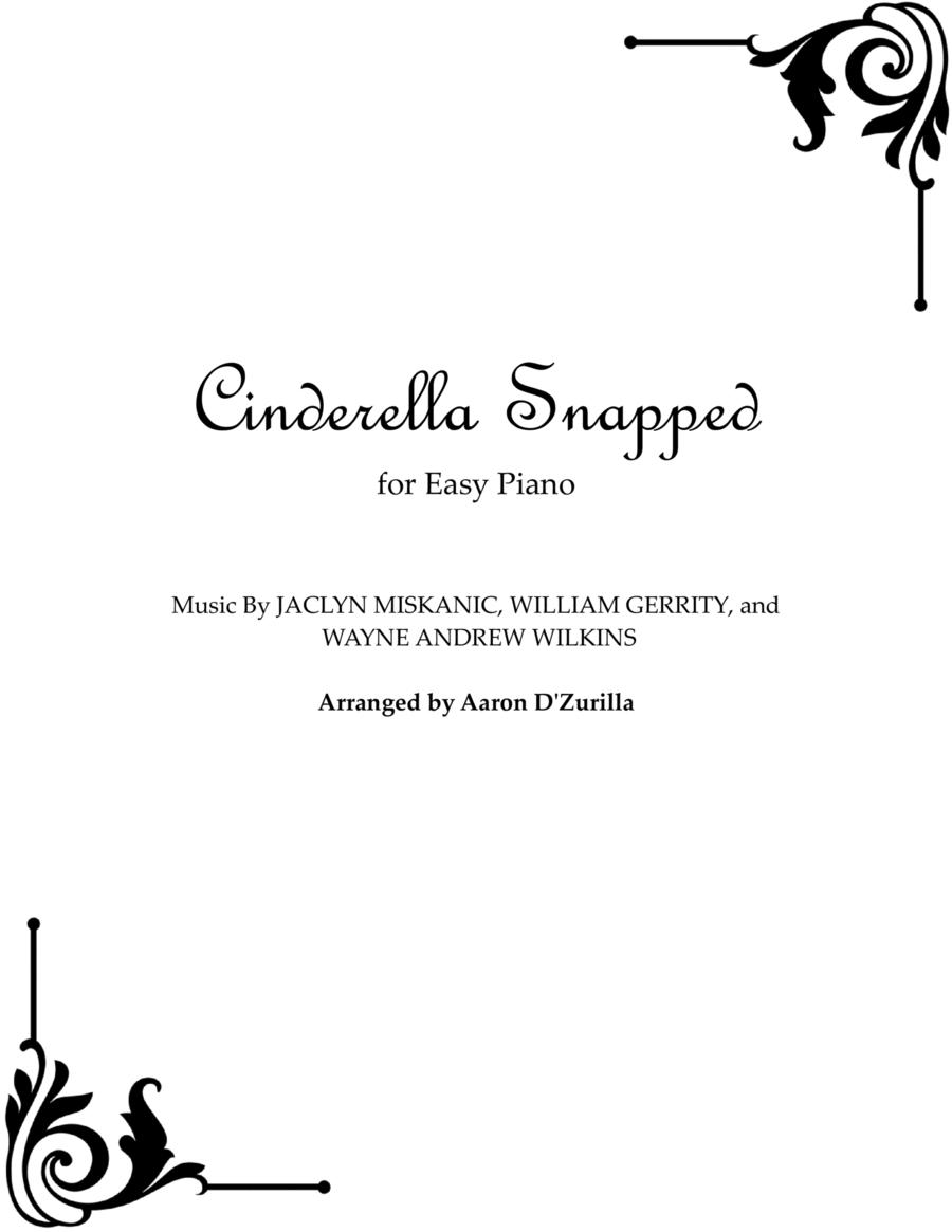 Cinderella Snapped Easy Piano scores gallery preview page 1