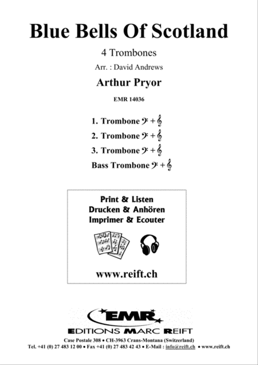 Blue Bells Of Scotland Blue Bells Of Scotland Trombone Quartet scores gallery preview page 2