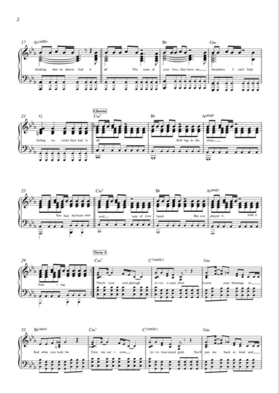 Rolling In The Deep Voice scores gallery preview page 2