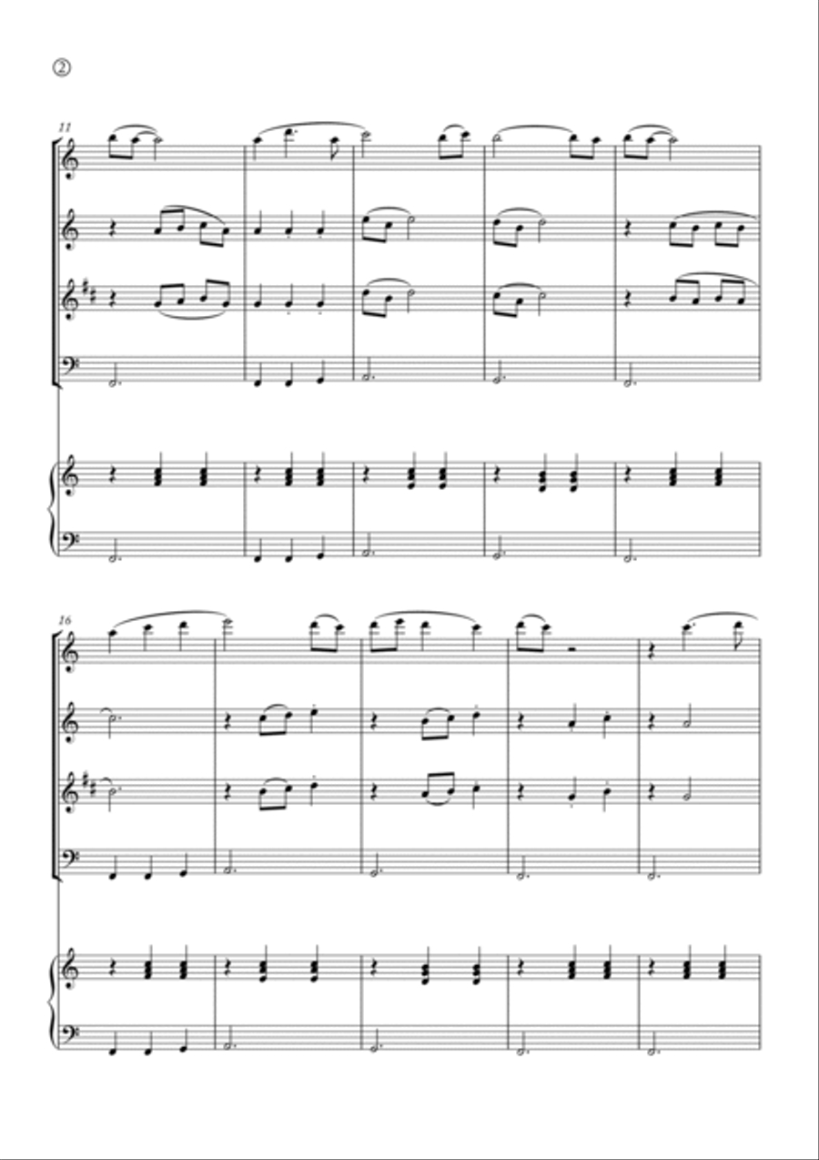Je Te Laisserai Des Mots Je Te Laisserai Des Mots Woodwind Quartet scores gallery preview page 2
