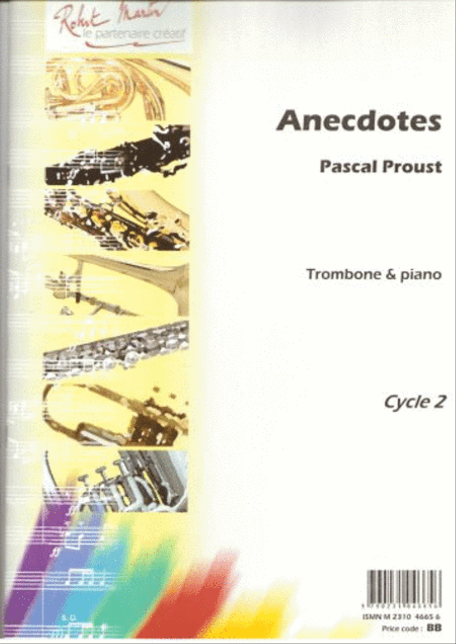 Anecdotes, pour trombone Anecdotes, pour trombone Piano Accompaniment scores gallery preview page 1