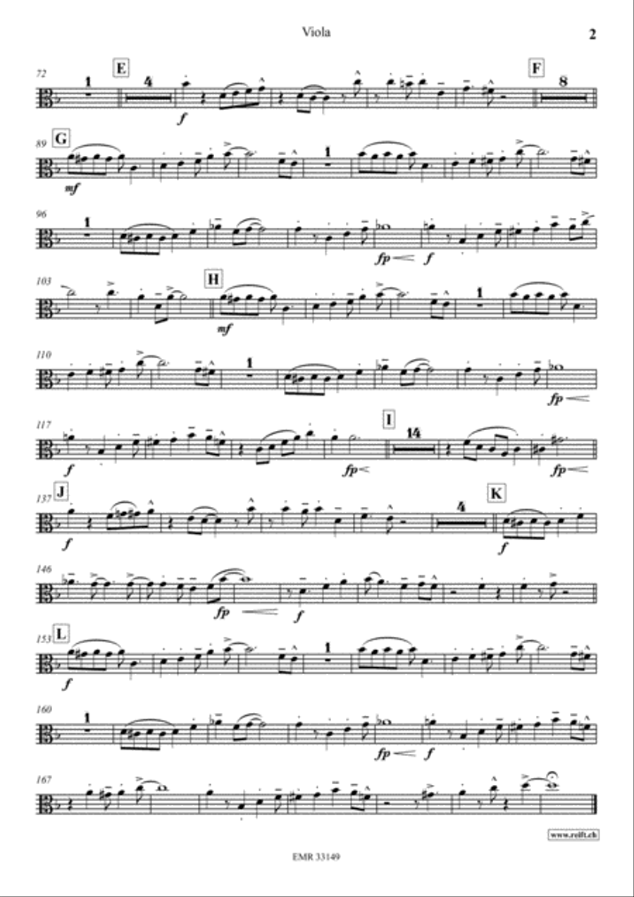 Four Golden Bells Viola scores gallery preview page 3