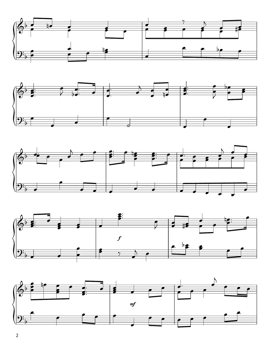 Jerusalem Piano Solo scores gallery preview page 2
