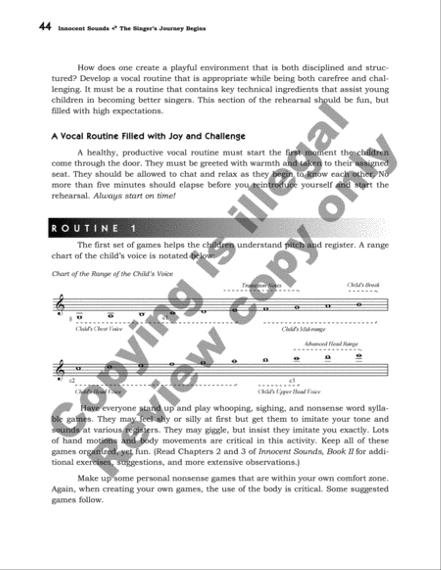 Innocent Sounds: Book I The Singer's Journey Begins Voice scores gallery preview page 12