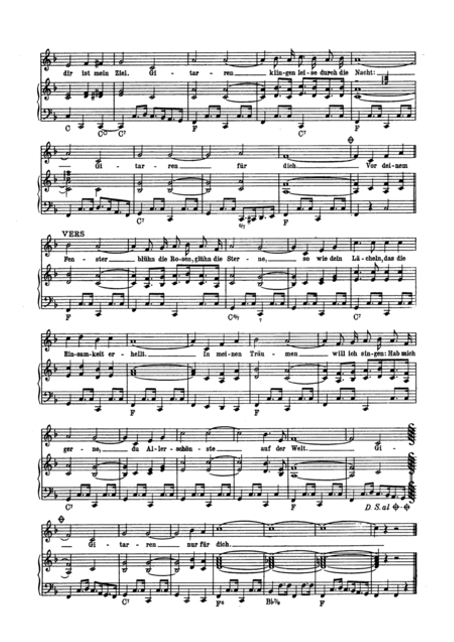 Gitarren klingen leise durch die Nacht Guitar scores gallery preview page 4