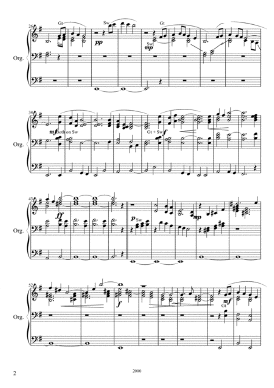 Walsingham Organ Solo scores gallery preview page 2