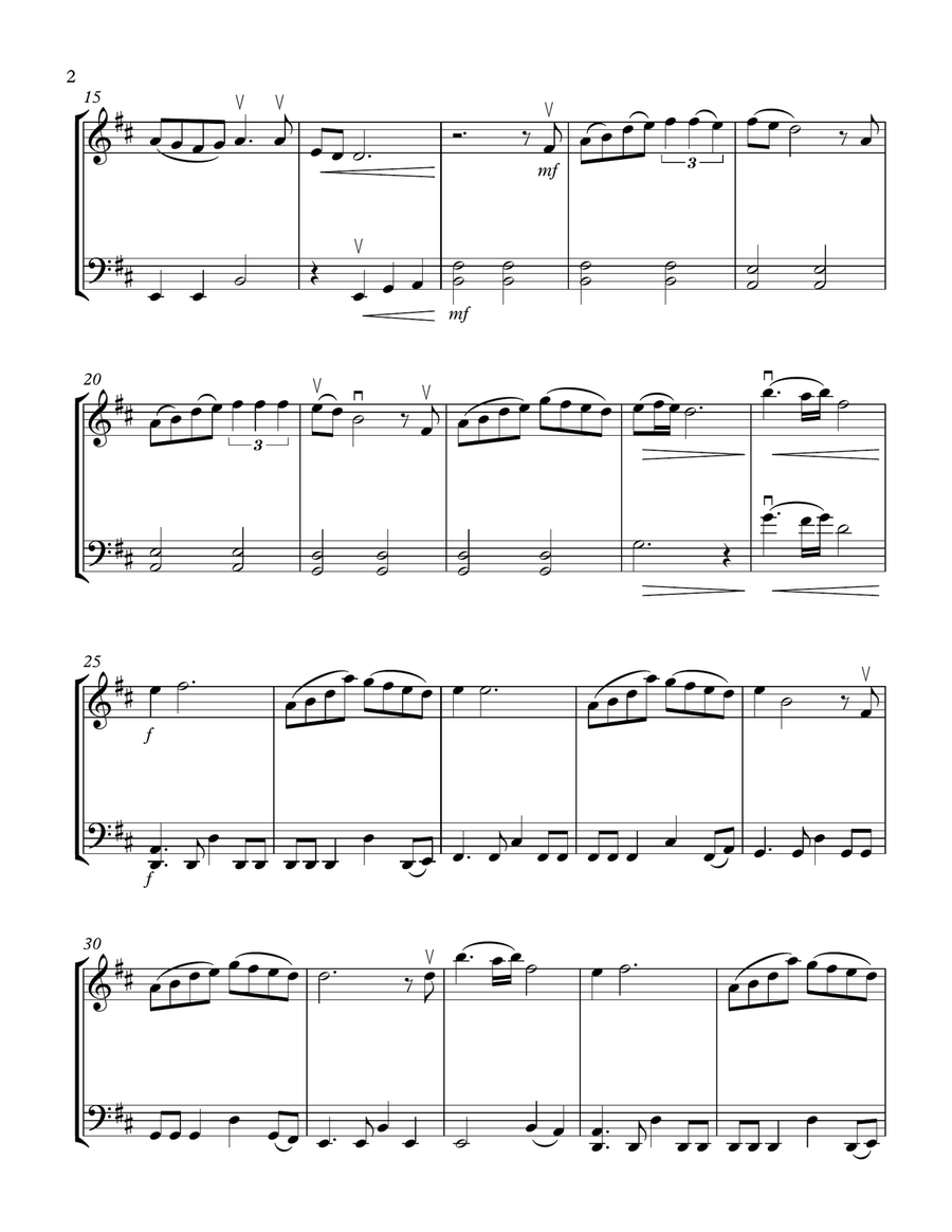 Speechless String Duet scores gallery preview page 2