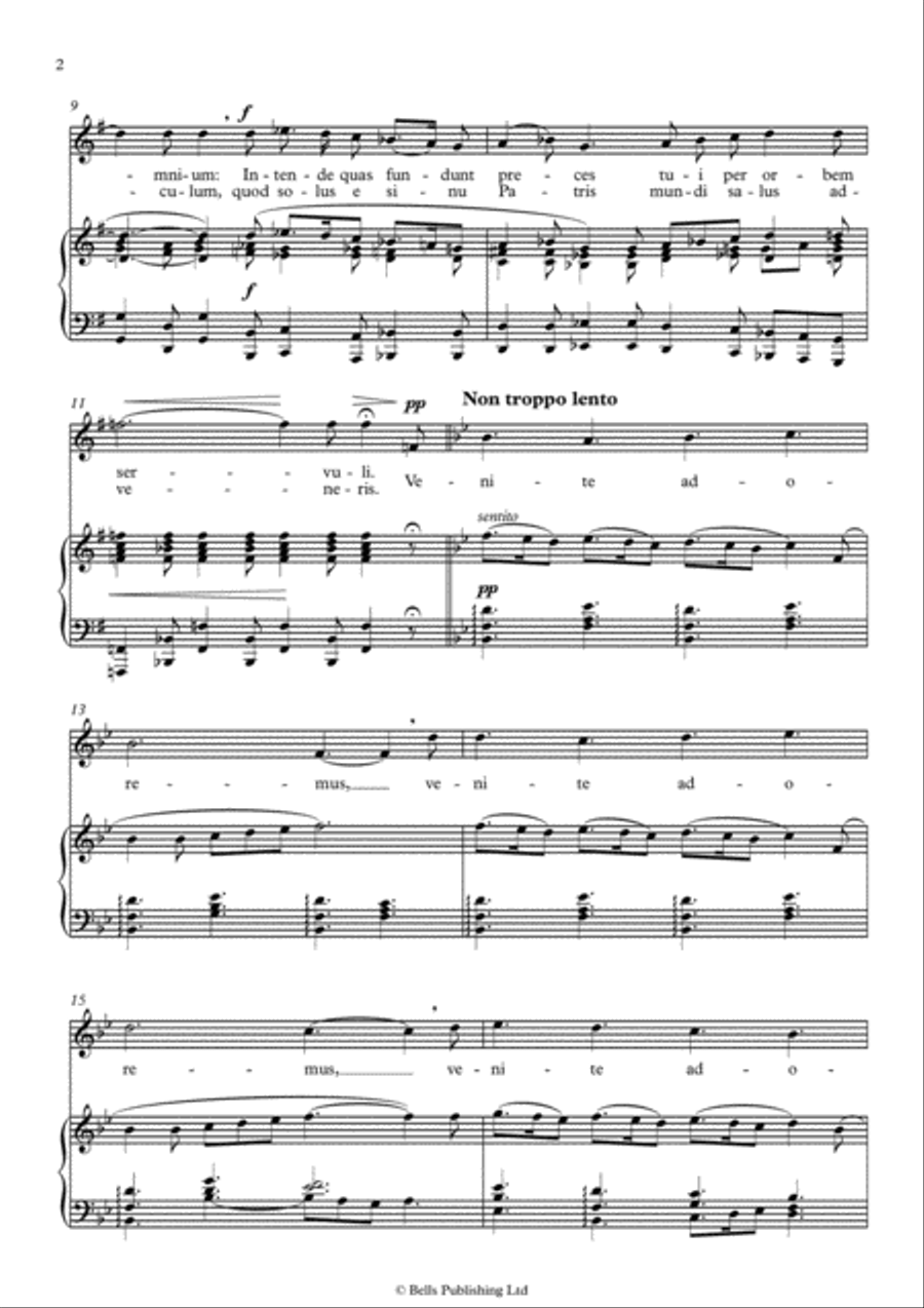 Gesu Bambino (G Major) Voice Solo scores gallery preview page 2