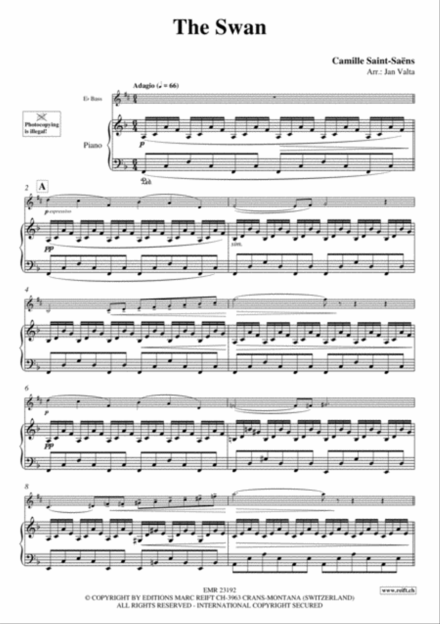 The Swan Voice Solo scores gallery preview page 3