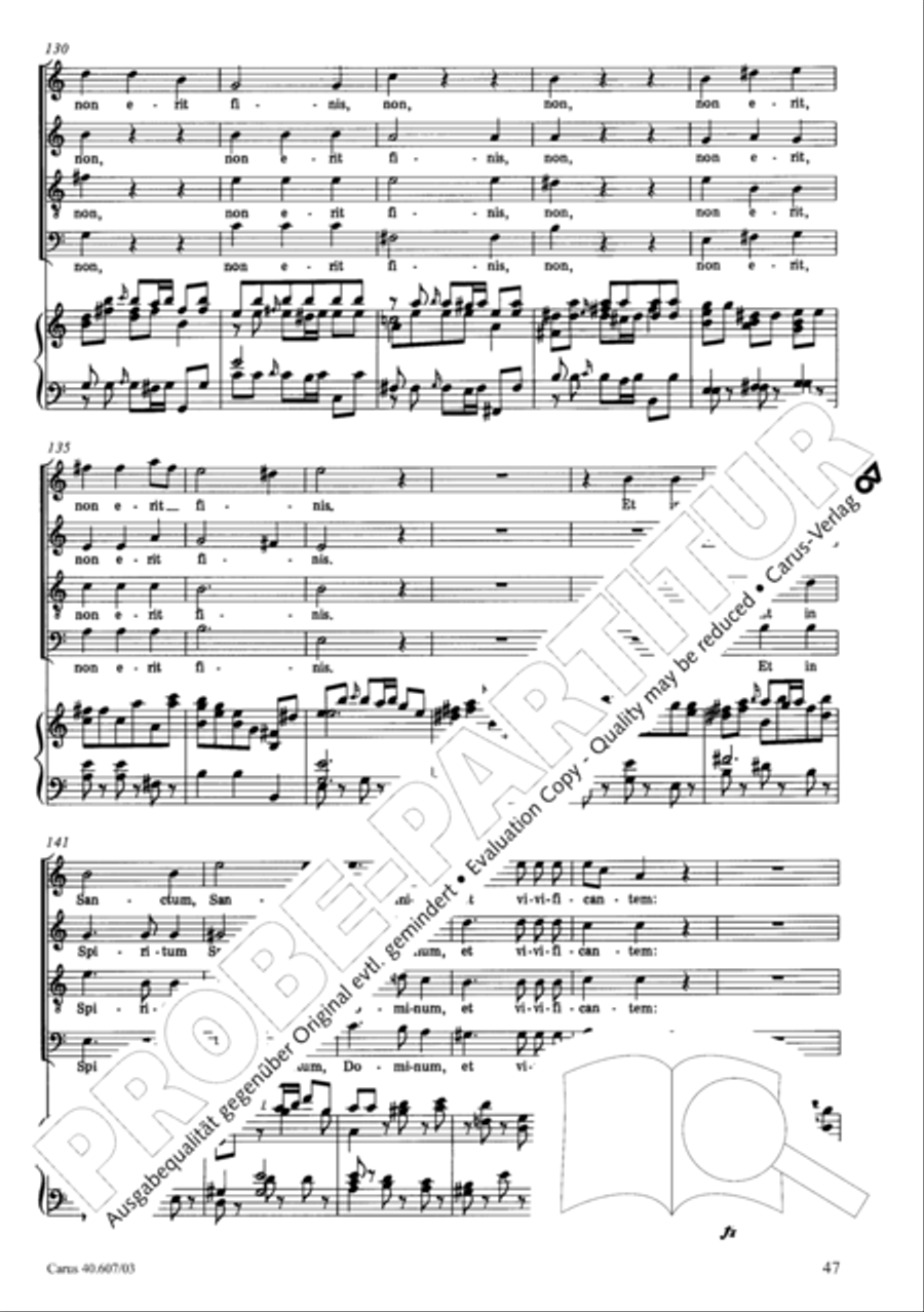 Mass in time of war (Missa in tempore belli) 4-Part scores gallery preview page 54