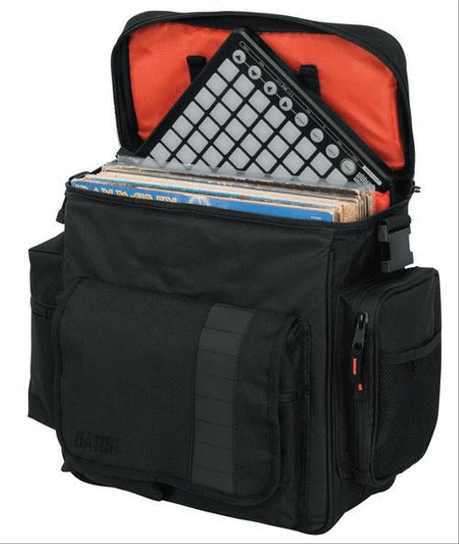 Gator DJ Bag for 35 LPs & Serato-Style Interface