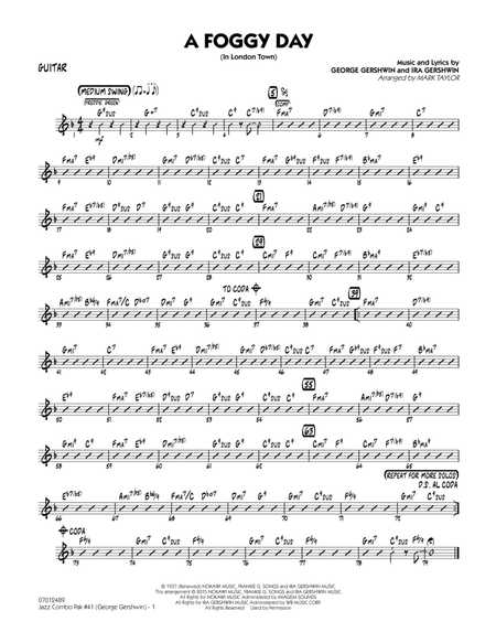 Jazz Combo Pak #41 (George Gershwin) - Guitar