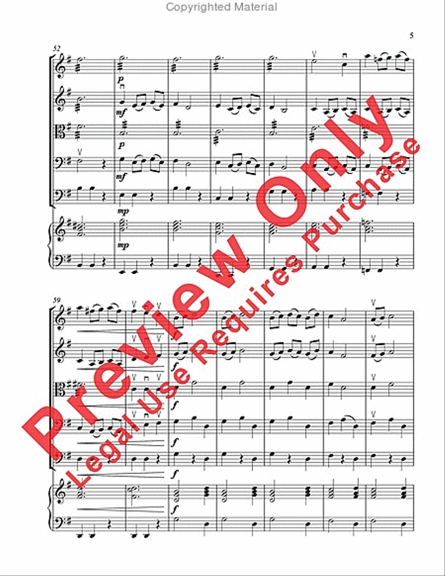 Venetian Gondolier String Orchestra scores gallery preview page 8