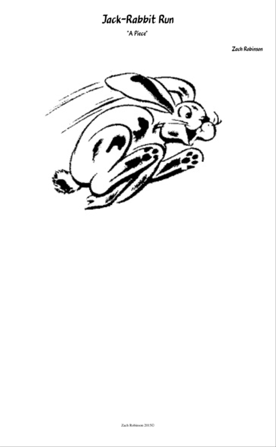Jack-Rabbit Run Percussion Ensemble scores gallery preview page 1