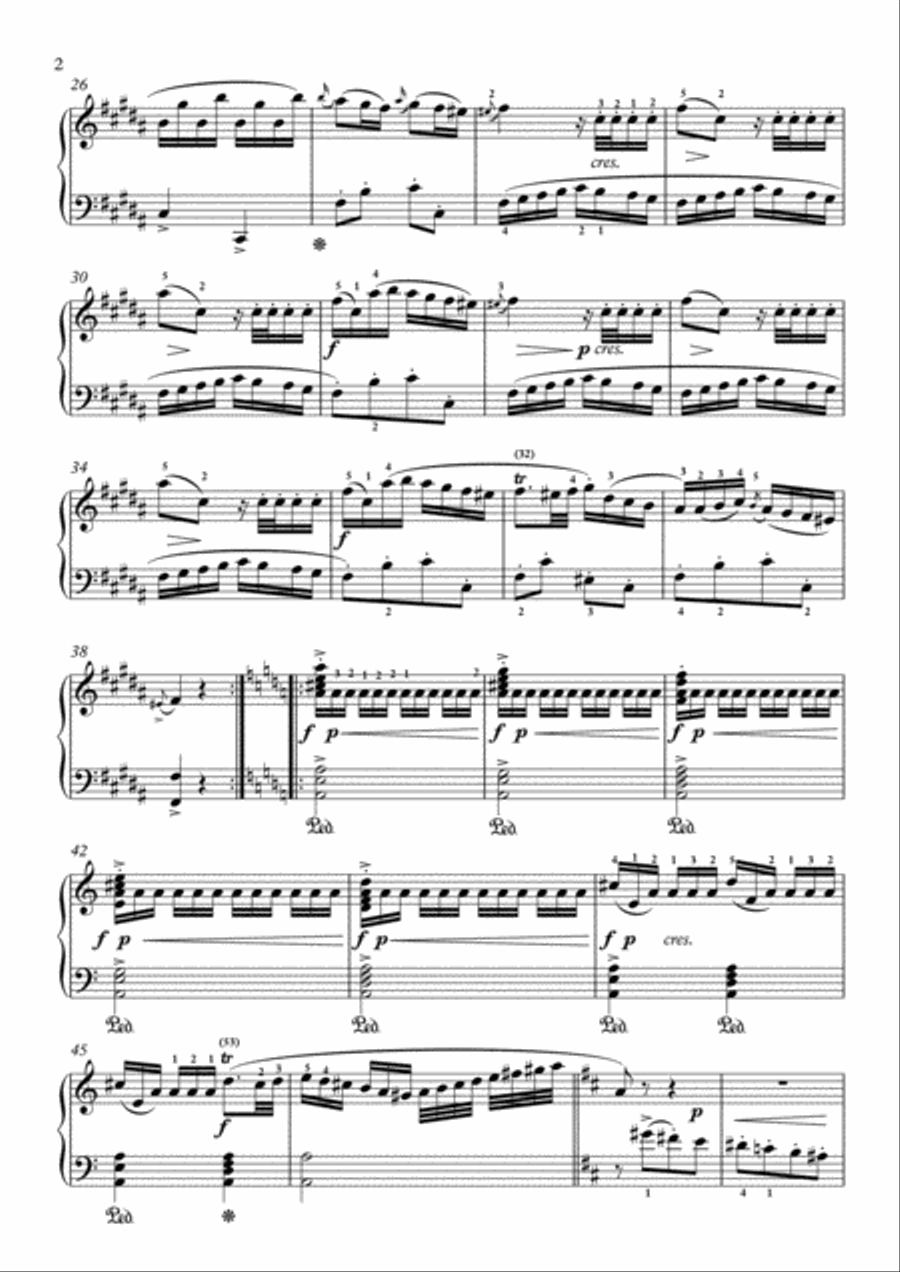 Scarlatti-Sonata in B-Major L.148 K.261(piano) Piano Solo scores gallery preview page 3