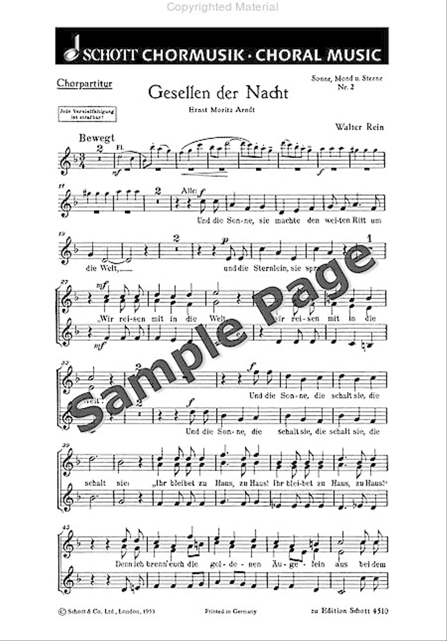 Gesellen der Nacht Gesellen der Nacht Children's Choir scores gallery preview page 2