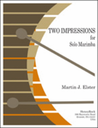 Book cover for Two Impressions for Solo Marimba