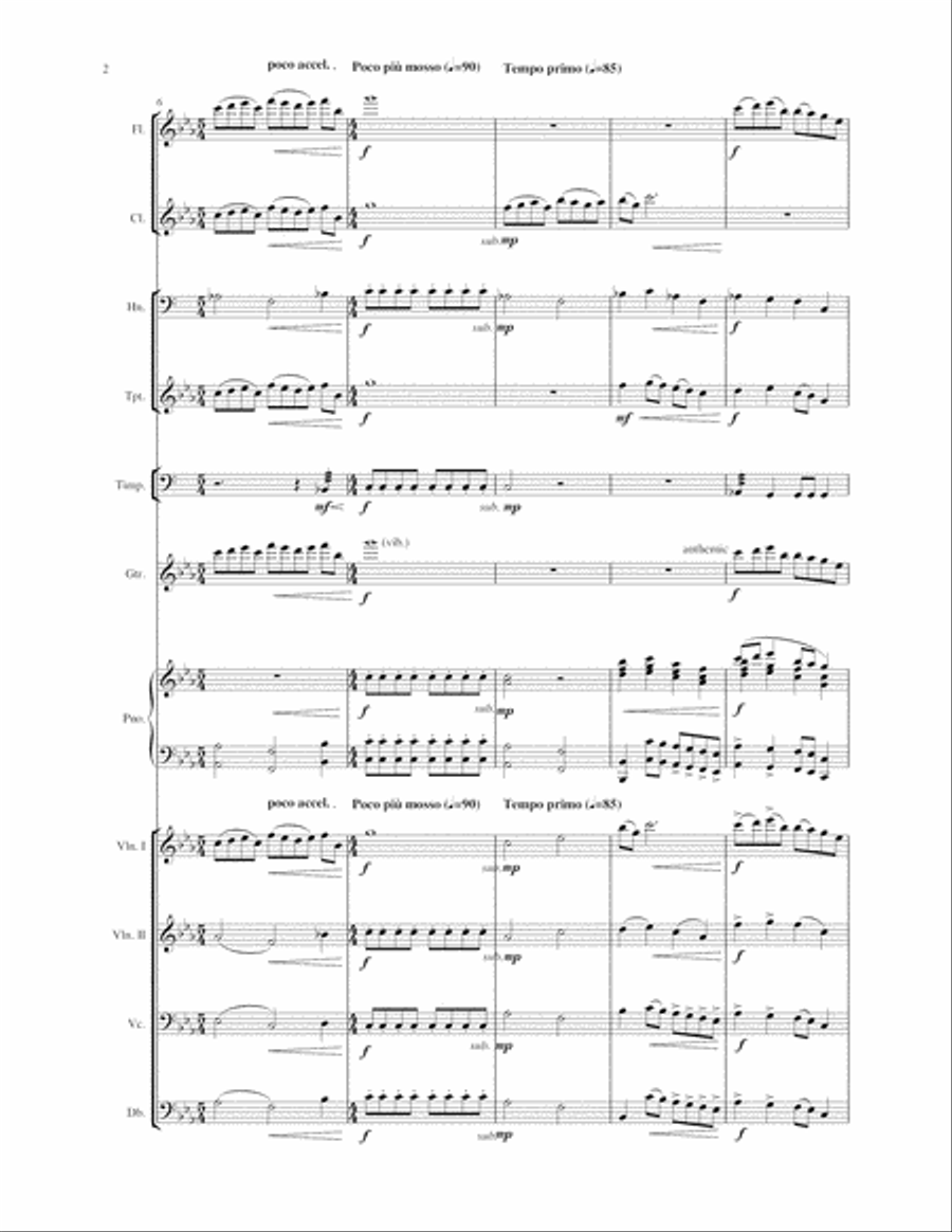 John Paul Jones - a musical (full orchestral score - 2010 concert version) 4-Part scores gallery preview page 6