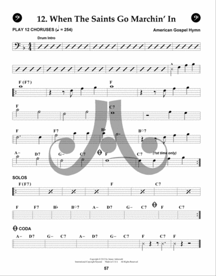 Volume 133 - Down By The Riverside C Instrument scores gallery preview page 7