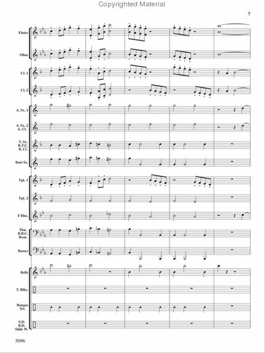 Portly Penguin Parade Concert Band scores gallery preview page 6