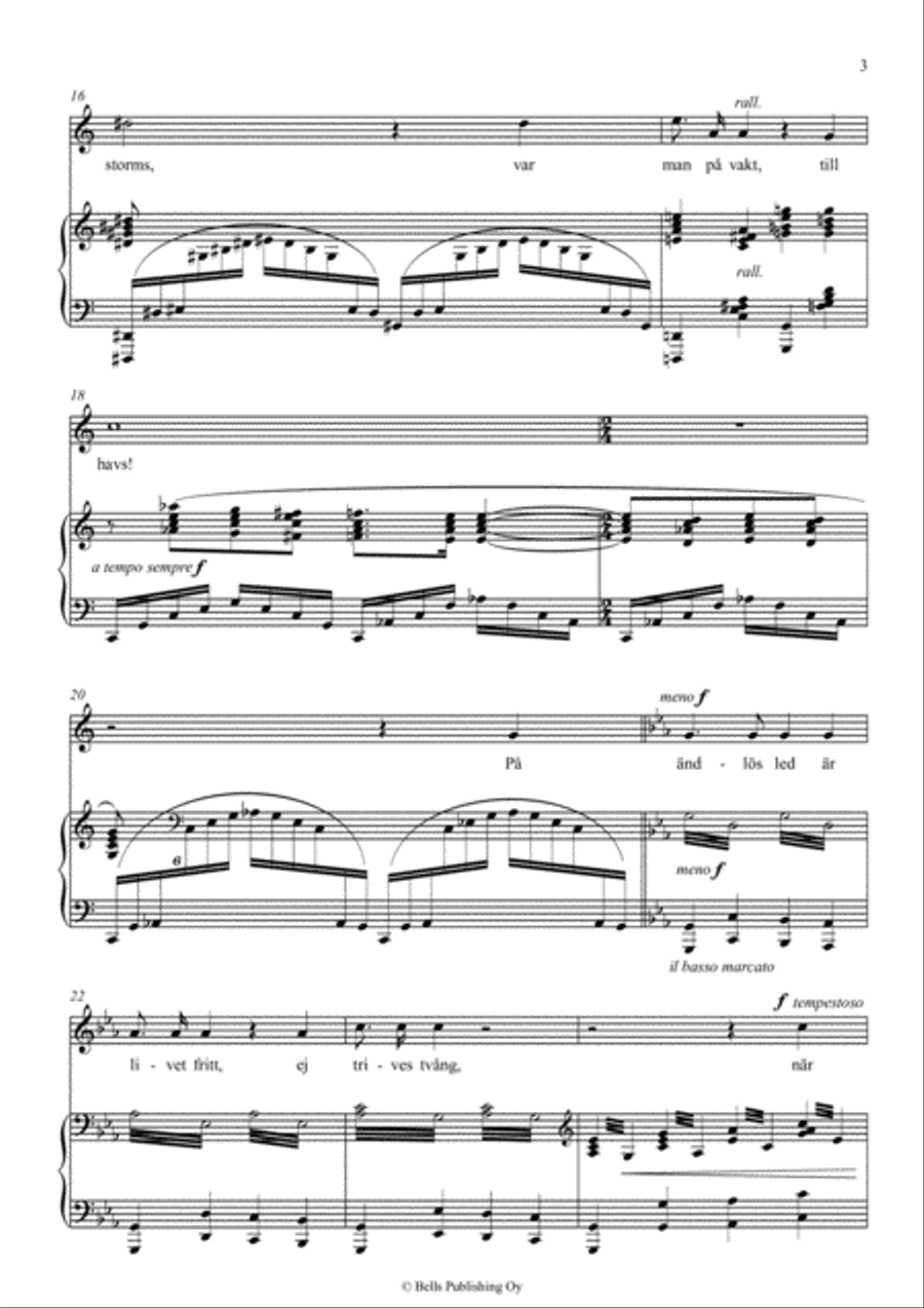Till havs (C Major) Voice Solo scores gallery preview page 3